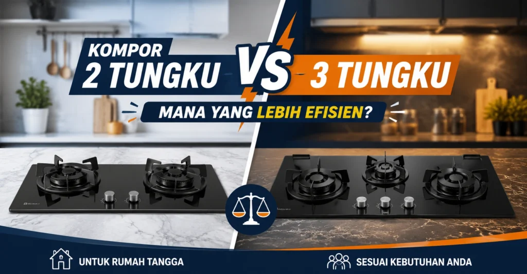 kompor 2 tungku 3 tungku