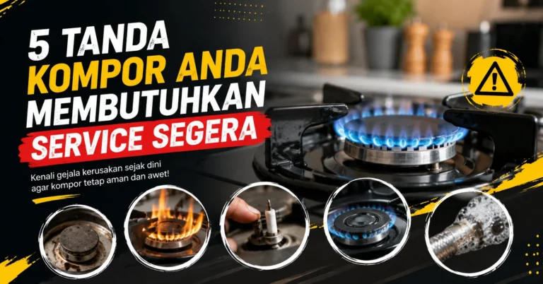tanda kerusakan kompor